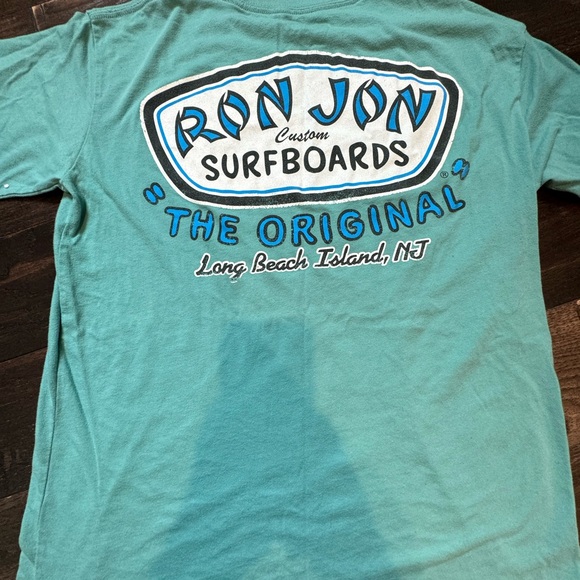 Turquoise Ron Jon Surf shop T-shirt - Picture 2 of 2